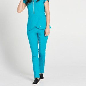 Jaanu teal straight leg pants, XS, brand new